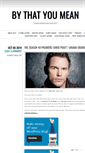 Mobile Screenshot of bythatyoumean.com